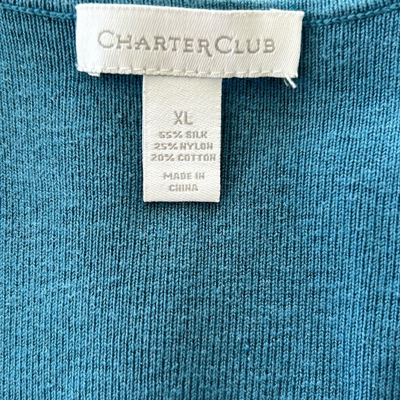 Charter Club Women’s Sweater Tank Top XL Never Worn Blue - Picture 4 of 7